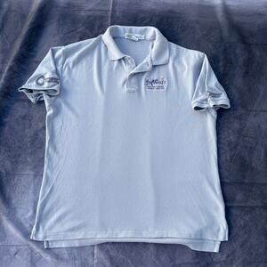 Men's Vintage Genesis 1992 We Cant Dance Tour Gray Band Staff Polo Shirt Sz 2XL